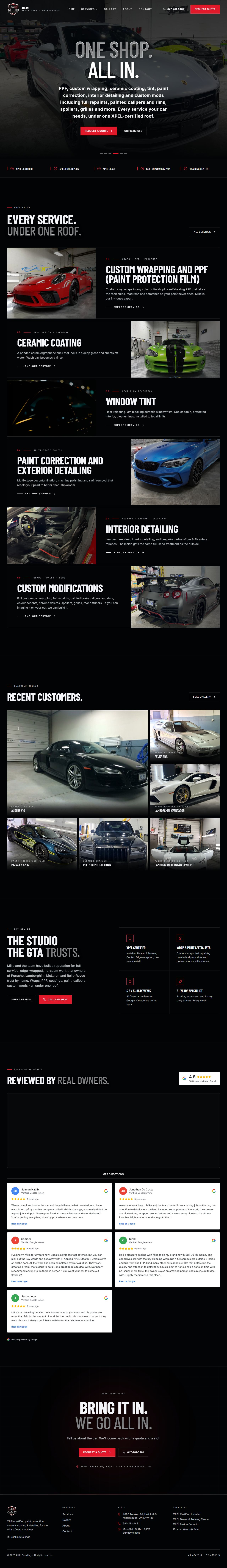 All in 9 Auto Studio website